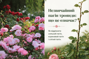 Незвичайний пагін на троянді: жировий, сліпий чи пагін шипшини? фото